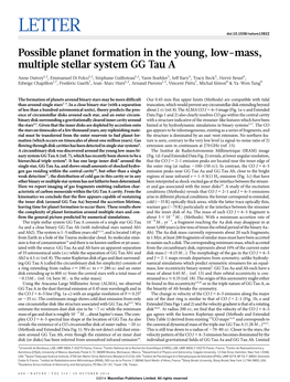 Planet Formation in the Young, Low-Mass, Multiple Stellar System GG Tau A