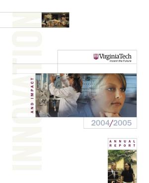 A N D I M P a C T 2004 T R L O a P U E N R N a / 2005 Innovation:The Ability to Transform Knowledge and Data Into Value