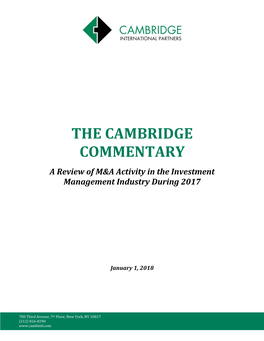 The Cambridge Commentary
