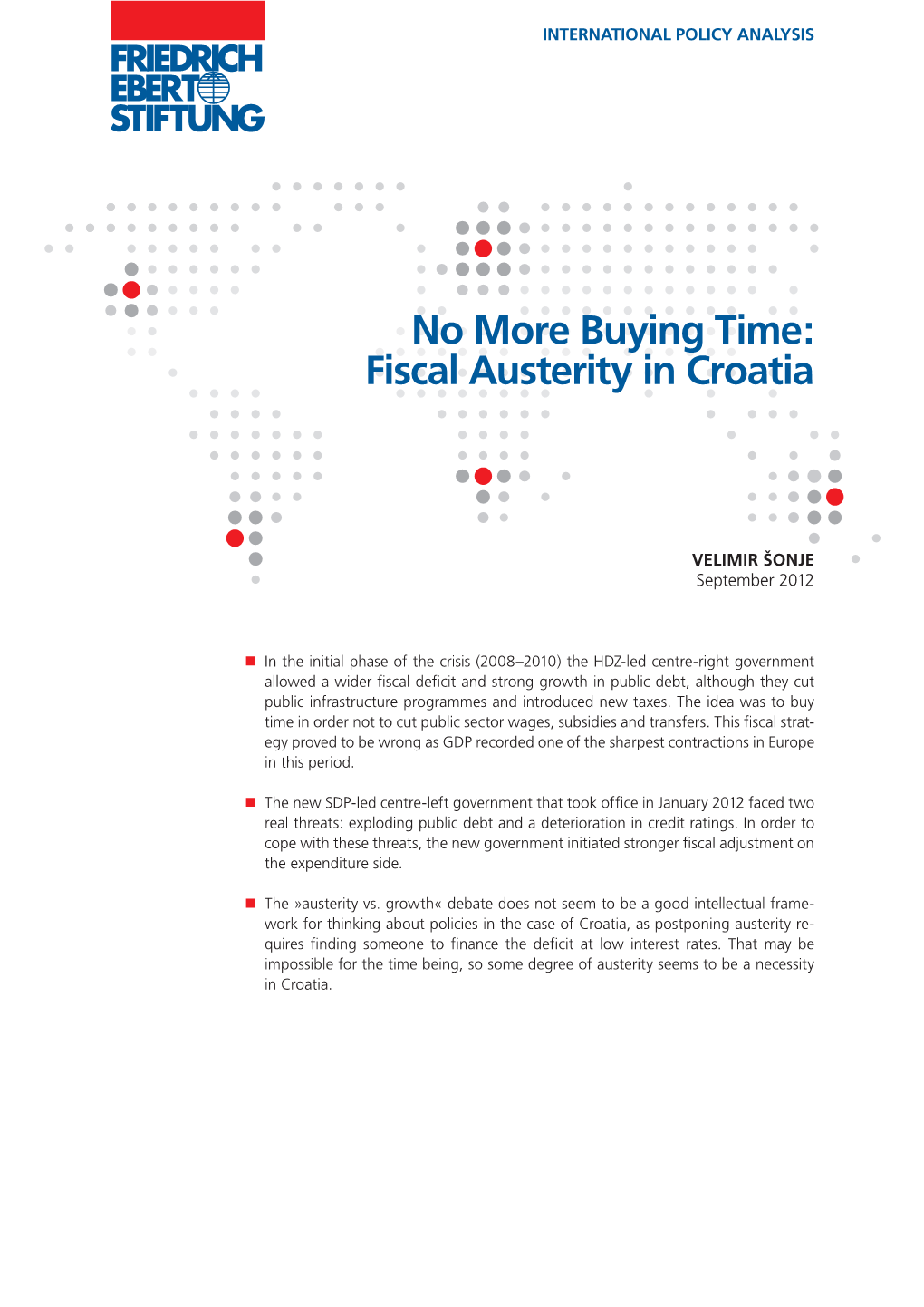 Fiscal Austerity in Croatia