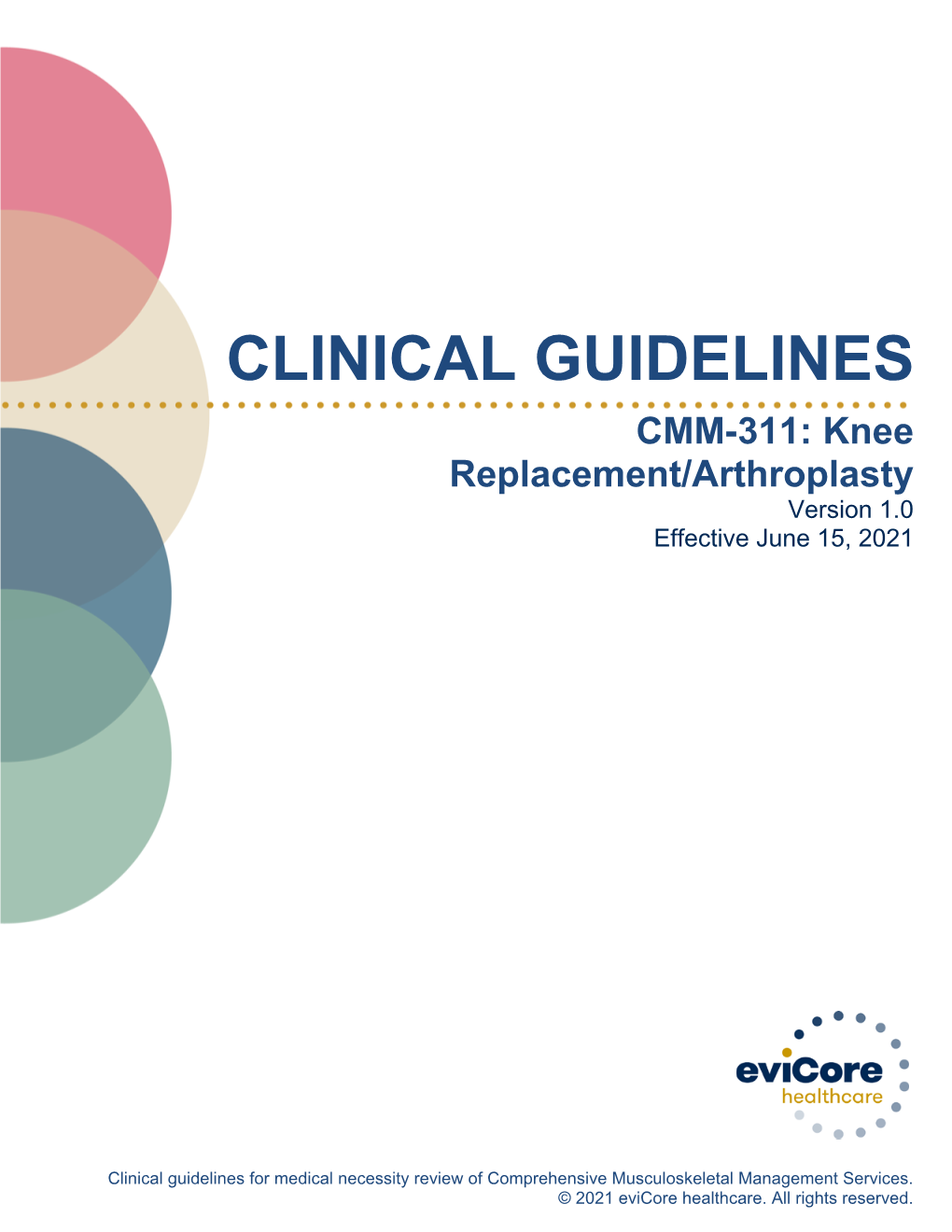 CMM-311 Knee Replacement Arthroplasty