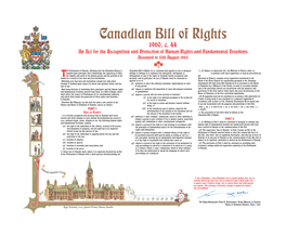 Canadian Bill of Rights 1960, C