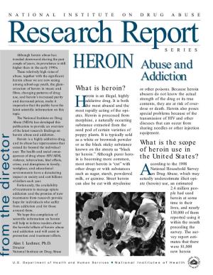 Heroin Abuse and Addiction Research Report