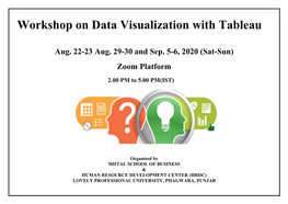 Workshop on Data Visualization with Tableau