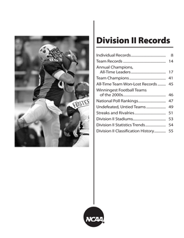 Division II Records