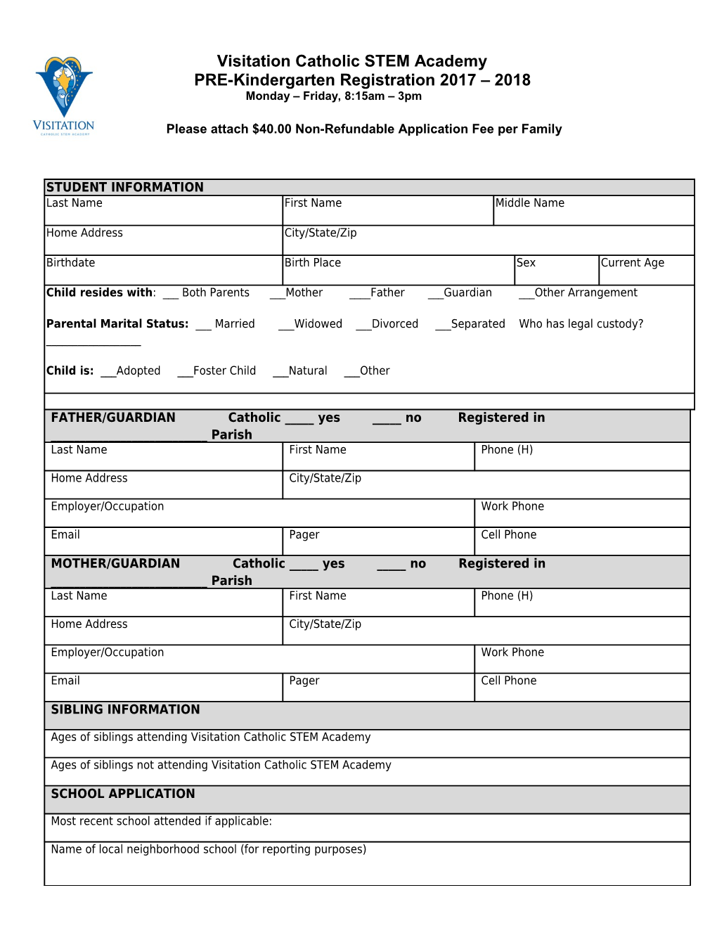 EMERGENCY CONTACT INFORMATION - Local Contacts Only Please