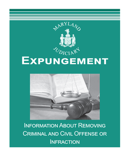 Expungement Brochure and Forms