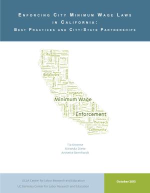 Enforcing City Minimum Wage Laws in California
