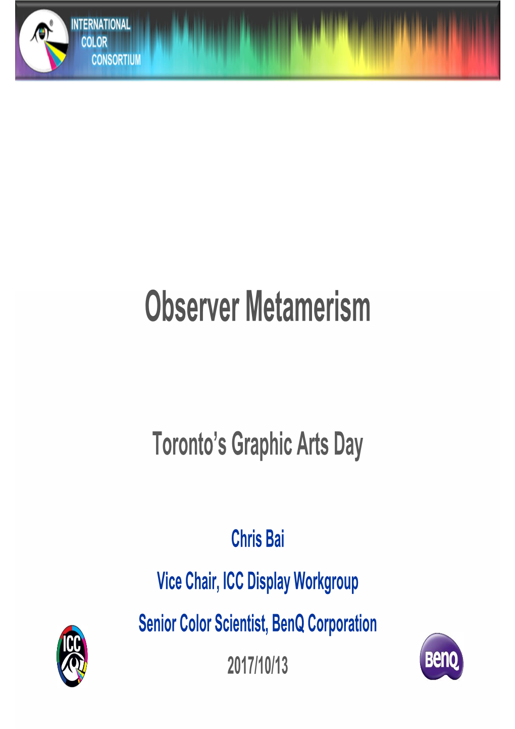 Observer Metamerism