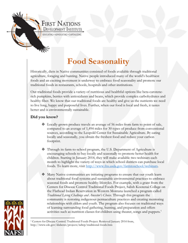 Food Seasonality