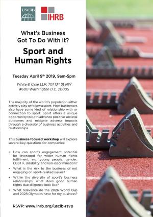 Sport and Human Rights