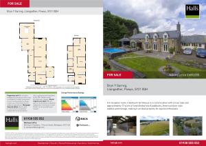 Asking Price £680,000 Bryn Y Garreg, Llangadfan, Powys, SY21 0QH 01938 555 552 for SALE 01938 555 552 for SALE