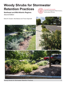 Woody Shrubs for Stormwater Retention Practices 1 TABLE of CONTENTS