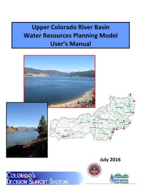 Upper Colorado River Basin Water Resources Planning Model User's