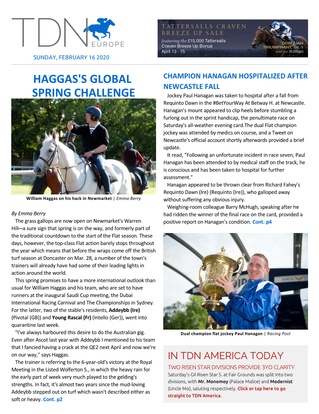 Haggas's Global Spring Challenge