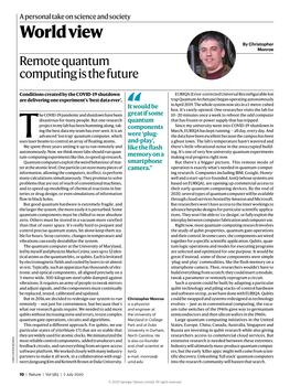 Remote Quantum Computing Is the Future