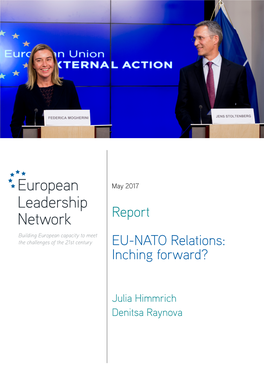Report EU-NATO Relations: Inching Forward?