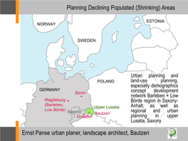 Ernst Panse Urban Planer, Landscape Architect, Bautzen Planning