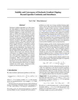 Stability and Convergence of Stochastic Gradient Clipping: Beyond Lipschitz Continuity and Smoothness
