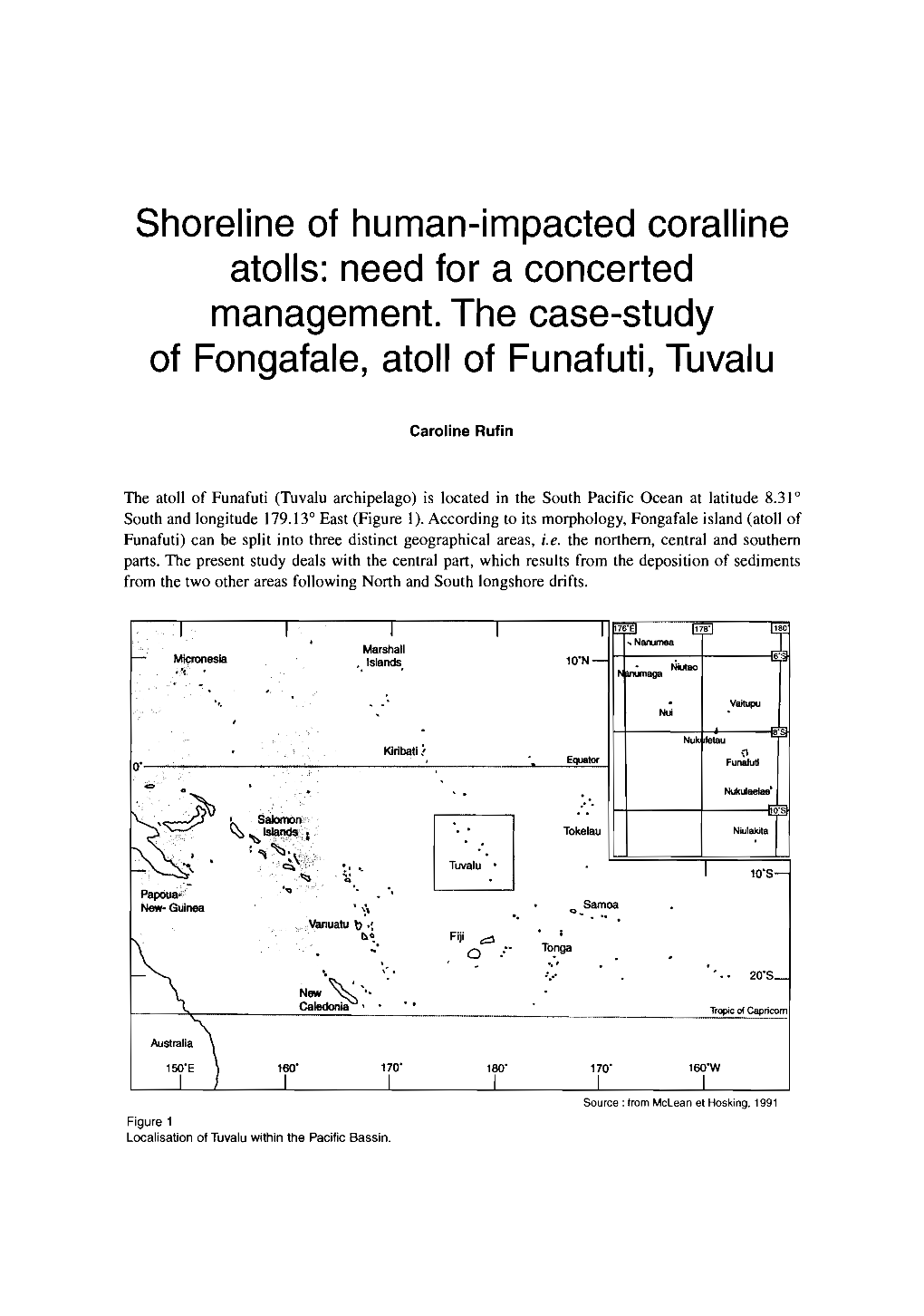 The Case-Study of Fongafale, Atool of Funafuti