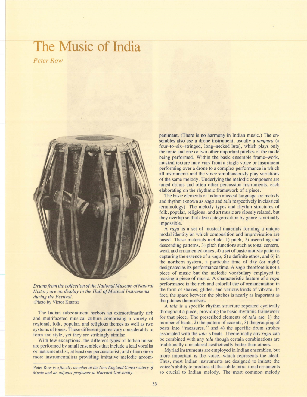 The Music of India Peter Row