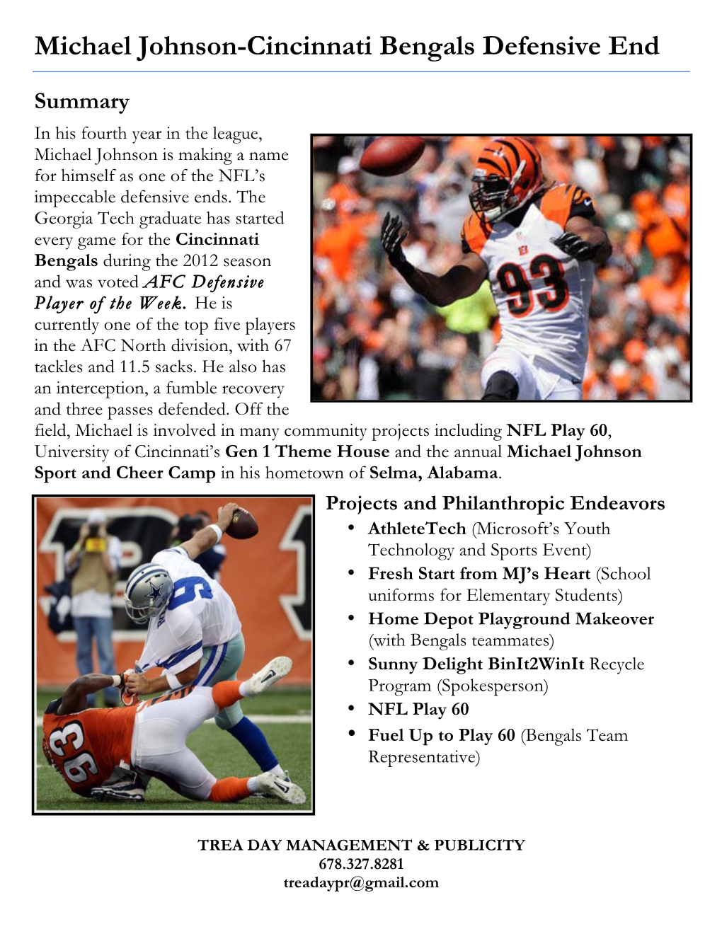 Michael Johnson-Cincinnati Bengals Defensive End