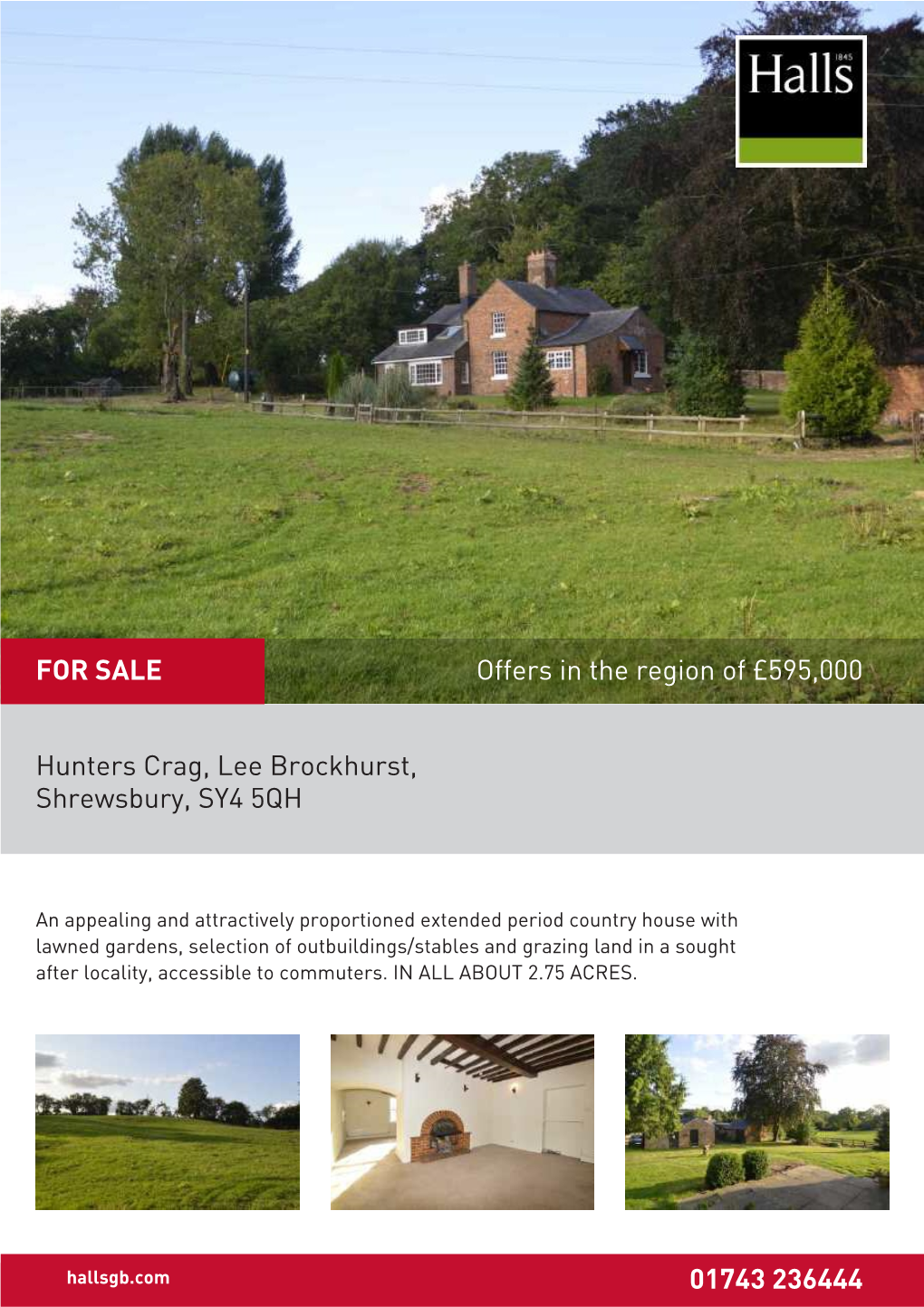 Hunters Crag, Lee Brockhurst, Shrewsbury, SY4 5QH 01743