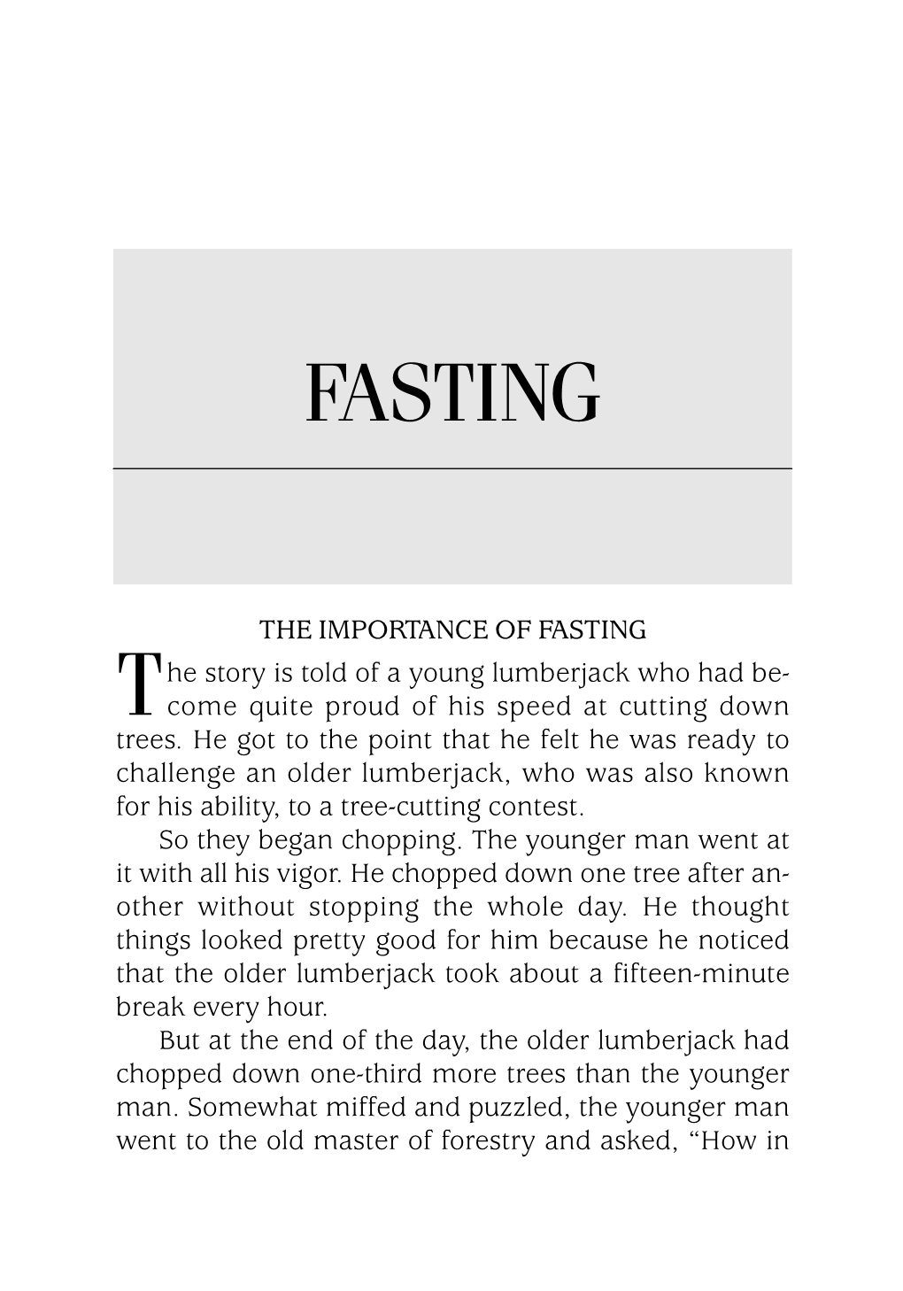 Evans on Fasting.Qxp:Evans on Fasting 10/12/09 2:05 PM Page 5