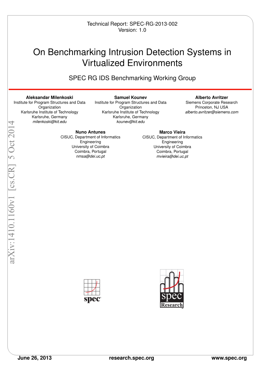 On Benchmarking Intrusion Detection Systems in Virtualized Environments