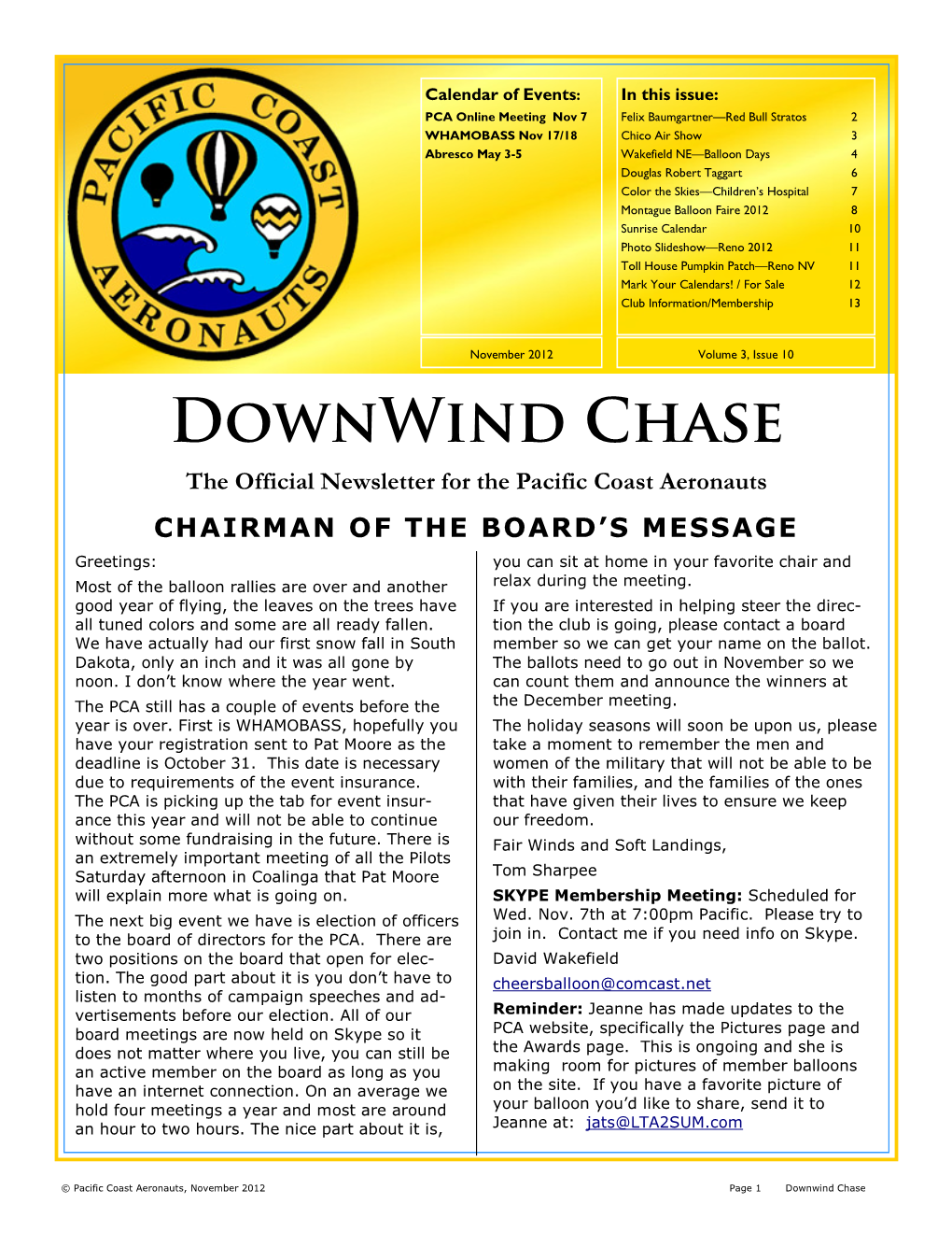 Newsletter Template Nov 2012