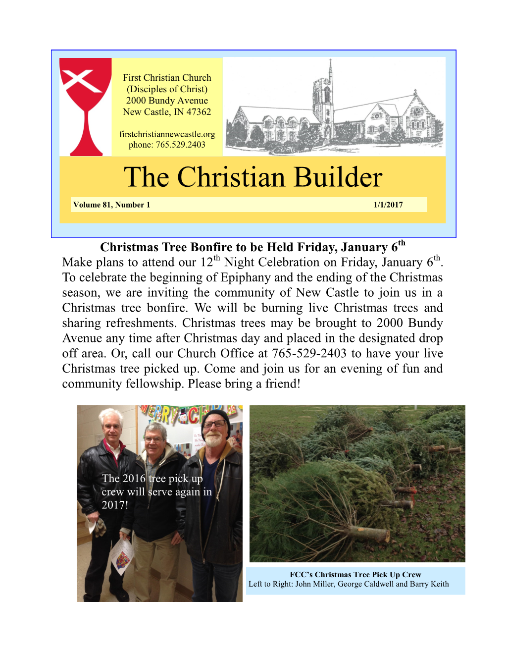 The Christian Builder Volume 81, Number 1 1/1/2017