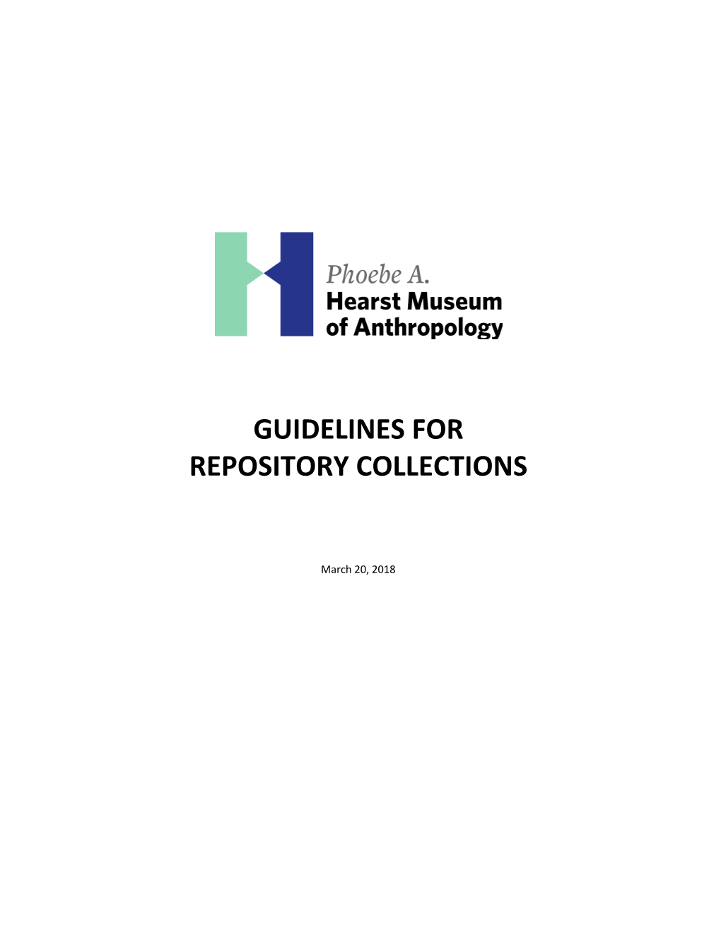 Guidelines for Repository Collections