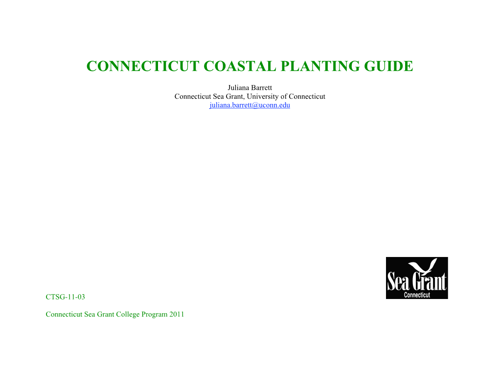 CT Coastal Planting Guide