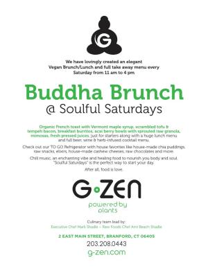 Buddha Brunch @ Soulful Saturdays
