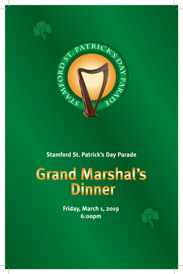 Stamford St. Patrick's Day Parade Friday, March 1, 2019 6:00Pm