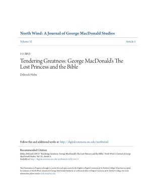 George Macdonald's the Lost Princess and the Bible