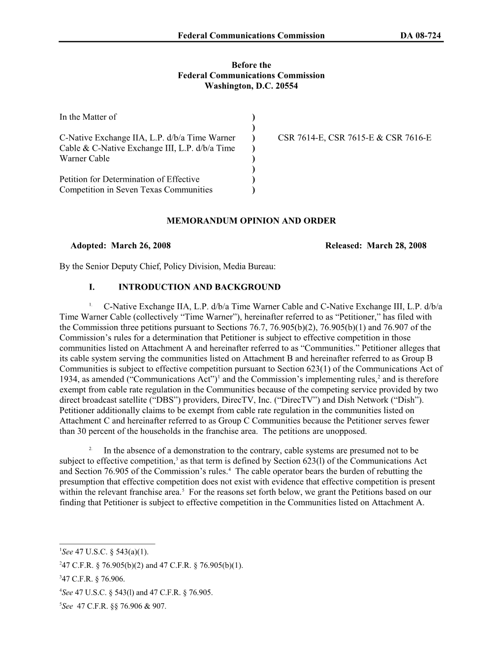 Memorandum Opinion and Order s36