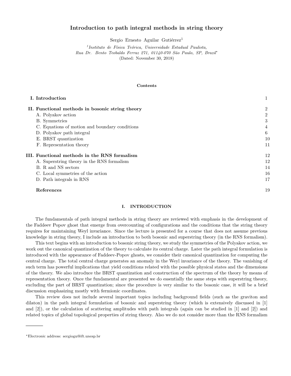 Introduction to Path Integral Methods in String Theory