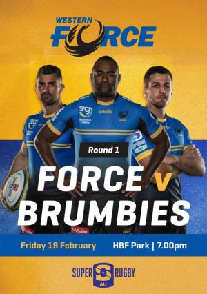 Friday 19 February HBF Park | 7.00Pm DEAR PLAYERS, MEMBERS and FANS