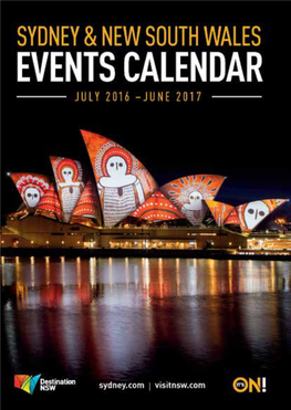 Sydney & NSW Events Calendar July 2016