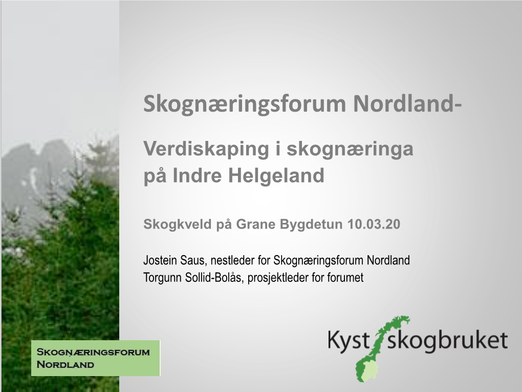 Skognæringsforum Nordland