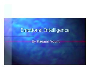 Emotional Intelligenceintelligence
