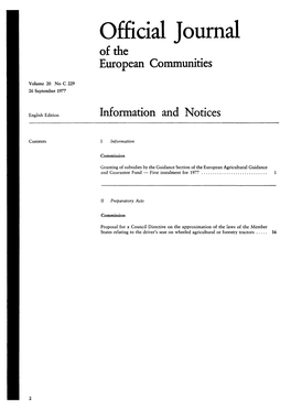 Official Journal of the European Communities