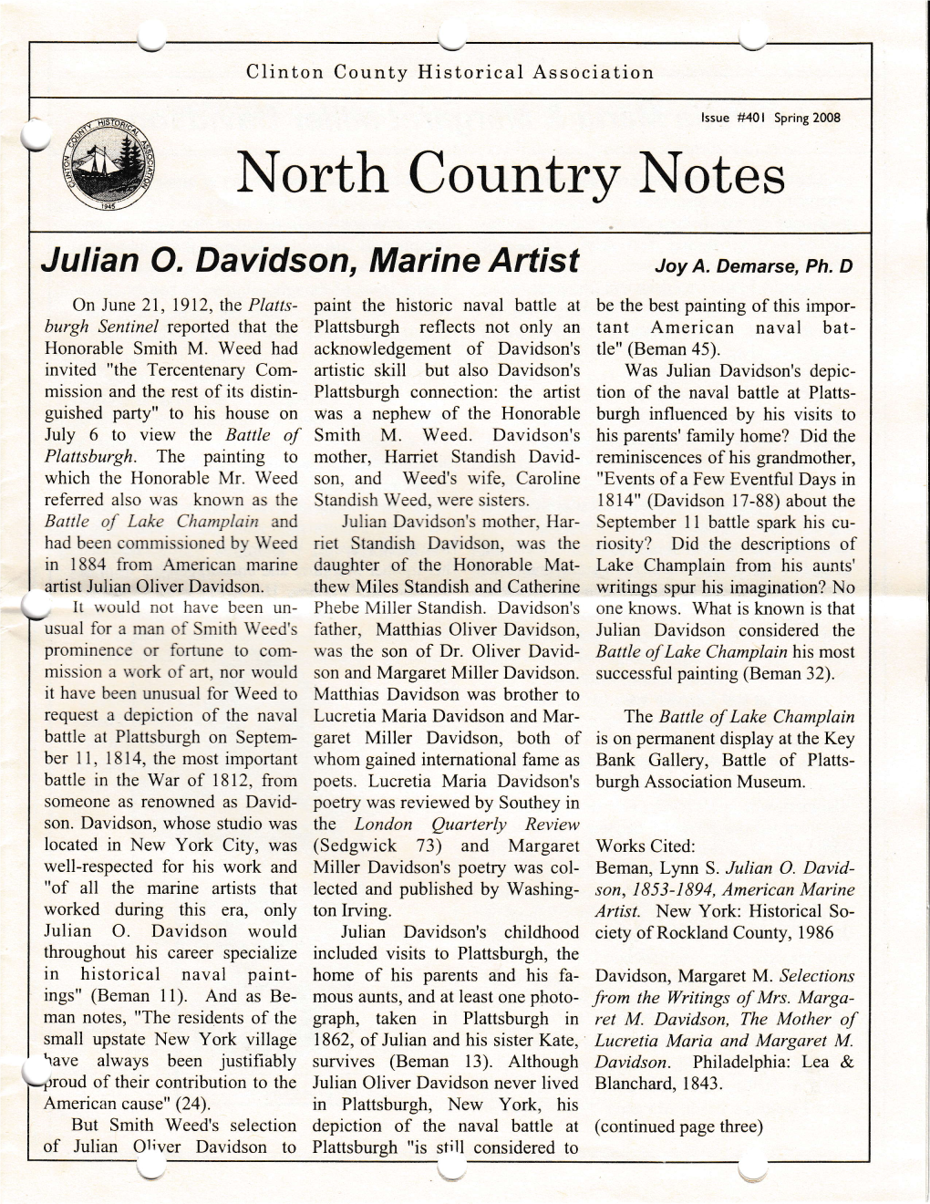 401 Spring2008 I{Orth Countryr Notes