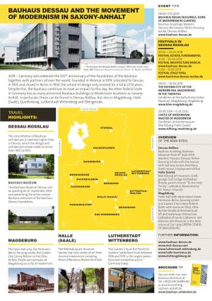 Bauhaus Dessau and the Movement of Modernism In