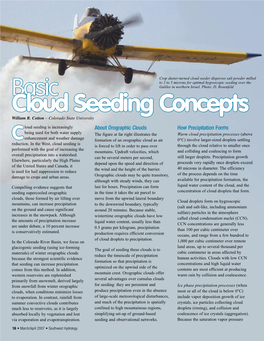 Basic Cloud Seeding Concepts