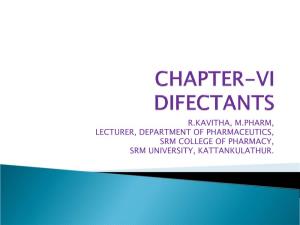 Chapter-Vi Difectants