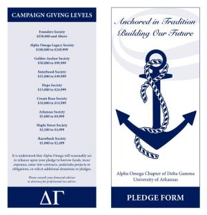 Pledge Form Giving Information Donor Information