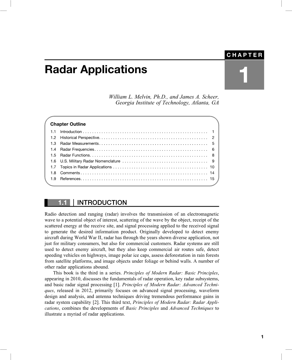 Radar Applications 1