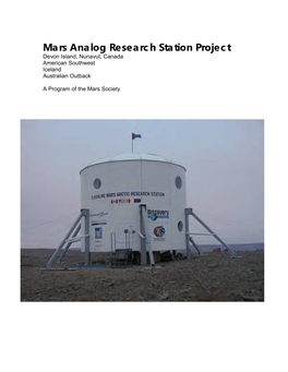 Mars Analog Research Station Program